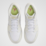 Air Jordan 1 Mid GS Sail Light Laser Orange - Image 4