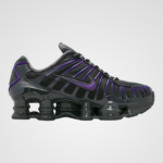 Nike Shox TL GS Dark Smoke Grey Court Purple - Image 2